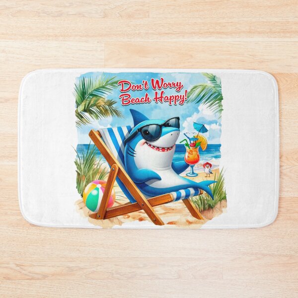 Item preview, Beach Happy Shark designed and sold by Karen Wood.
