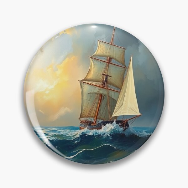 Item preview, A sailingboat on the channel, in a storm. designed and sold by oldMastersofart.