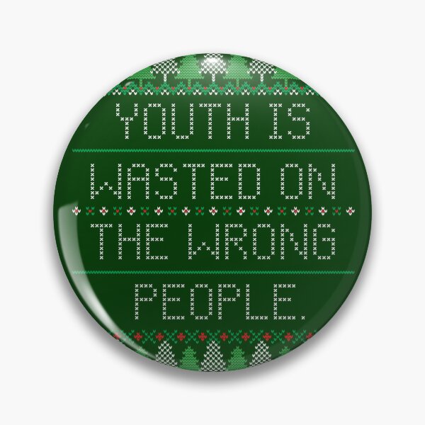 Item preview, Youth Is Wasted Ugly Christmas Sweater designed and sold by Normbot2000.