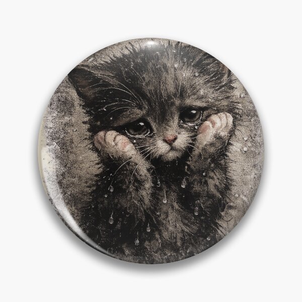 Item preview, Sad Wet Kitten Doomcore Mood designed and sold by bosamji.