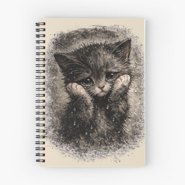 Item preview, Sad Wet Kitten Doomcore Mood designed and sold by bosamji.