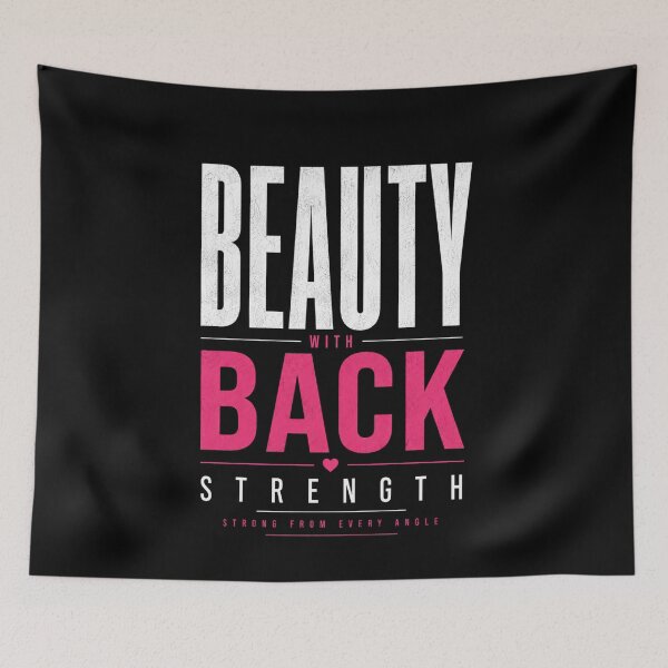 Item preview, Minimal Beauty With Back Strength Tee designed and sold by StoryInCode.