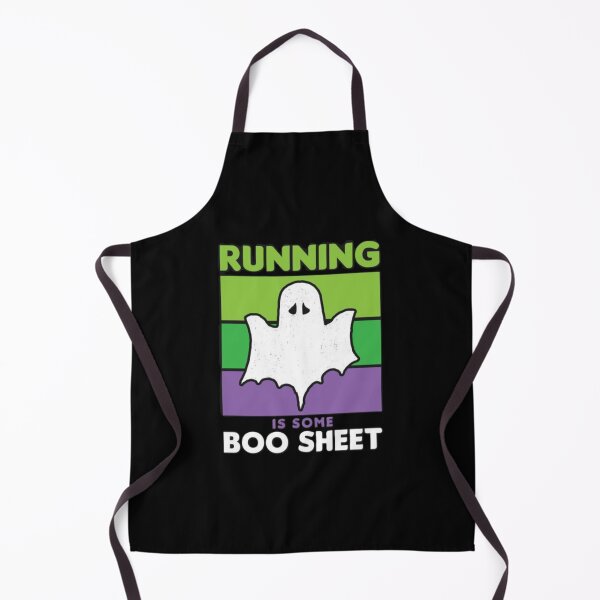 Item preview, Running Is Some Boo Sheet Funny Ghost Runner Design designed and sold by BlackBoneArt.