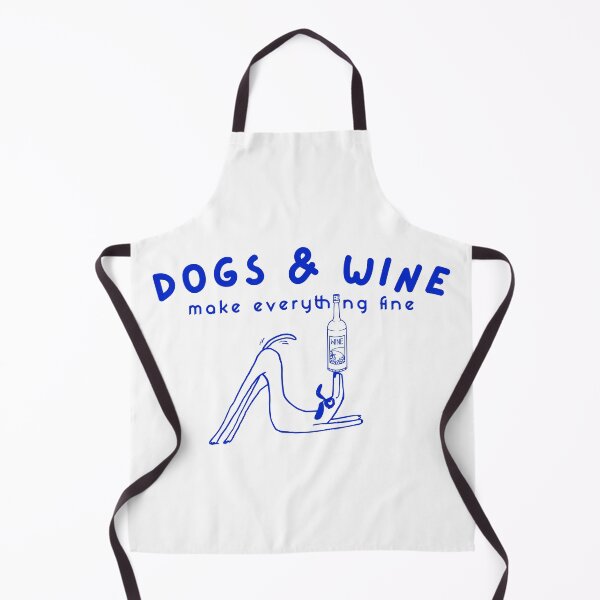 Item preview, Dogs & Wine Make Everything Fine | Cute Minimal Dog Lover Design designed and sold by romelleworks.
