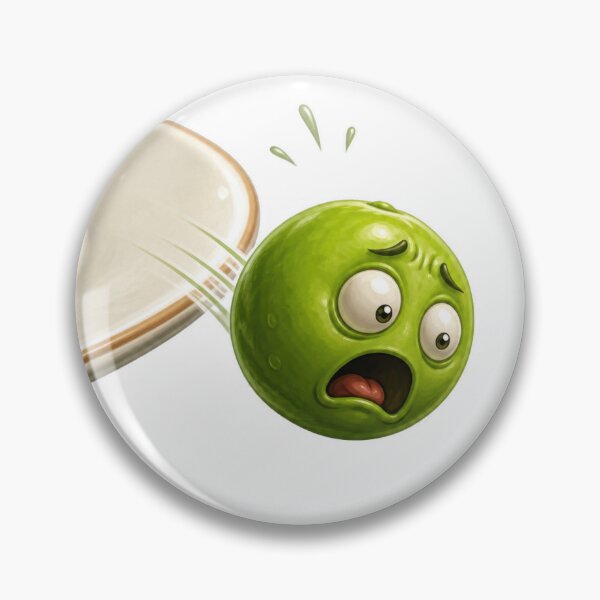 Item preview, Panicked Lime Cartoon Character Being Knocked Off Plate designed and sold by jgvisualarts.