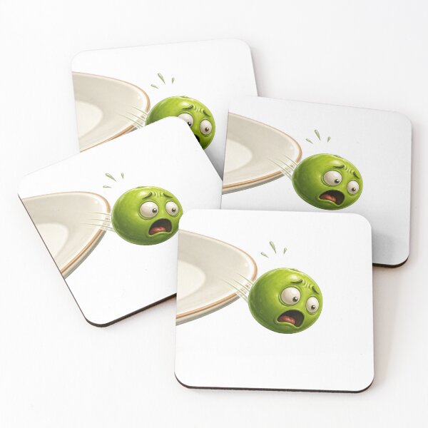 Item preview, Panicked Lime Cartoon Character Being Knocked Off Plate designed and sold by jgvisualarts.