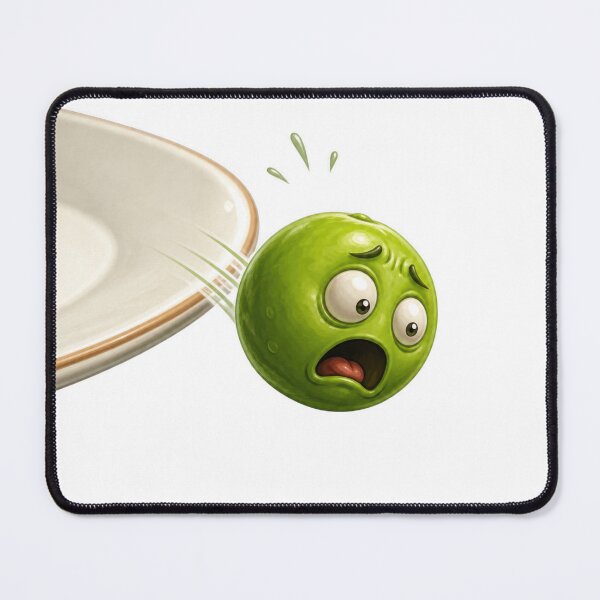 Item preview, Panicked Lime Cartoon Character Being Knocked Off Plate designed and sold by jgvisualarts.