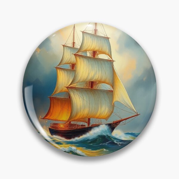 Item preview, Sailingboat in a storm on the Irish  Sea. designed and sold by oldMastersofart.