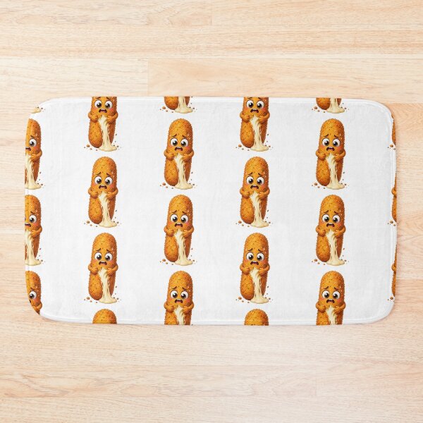 Item preview, Anxious Mozzarella Stick Cartoon Character Pulling Apart designed and sold by jgvisualarts.
