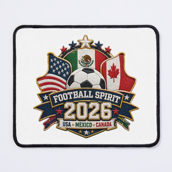 Item preview, Football Spirit 2026 - USA Mexico Canada Patch designed and sold by Emaga Digital Studio.