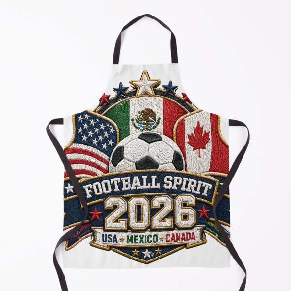 Item preview, Football Spirit 2026 - USA Mexico Canada Patch designed and sold by Emaga Digital Studio.