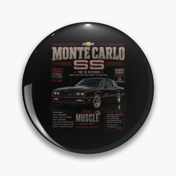 Item preview, 1984 Chevrolet Monte Carlo SS Classic Return Performance Car Vintage Art designed and sold by TheArtOfCar.