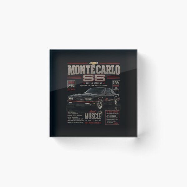 Item preview, 1984 Chevrolet Monte Carlo SS Classic Return Performance Car Vintage Art designed and sold by TheArtOfCar.