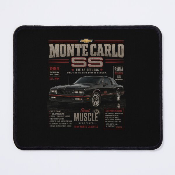 Item preview, 1984 Chevrolet Monte Carlo SS Classic Return Performance Car Vintage Art designed and sold by TheArtOfCar.