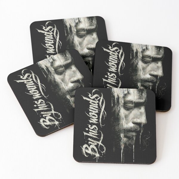 Item preview, By His Wounds grunge Jesus designed and sold by ibelieveimages.