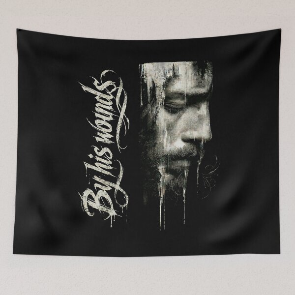 Item preview, By His Wounds grunge Jesus designed and sold by ibelieveimages.