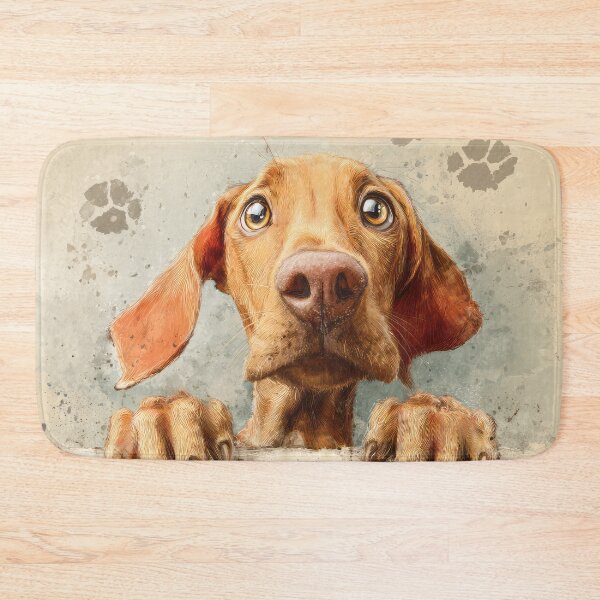 Item preview, Vizsla Peeking over Wall 01 designed and sold by Elisabeth Lucas.