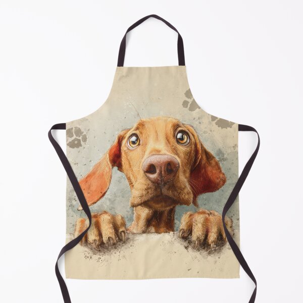 Item preview, Vizsla Peeking over Wall 01 designed and sold by Elisabeth Lucas.