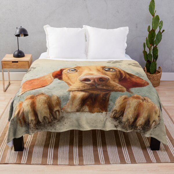 Item preview, Vizsla Peeking over Wall 01 designed and sold by Elisabeth Lucas.