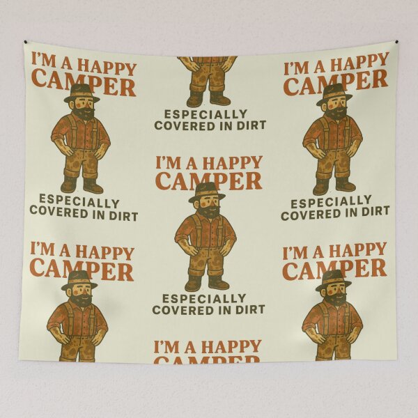 Item preview, Happy Camper designed and sold by JoCoCraftworks.