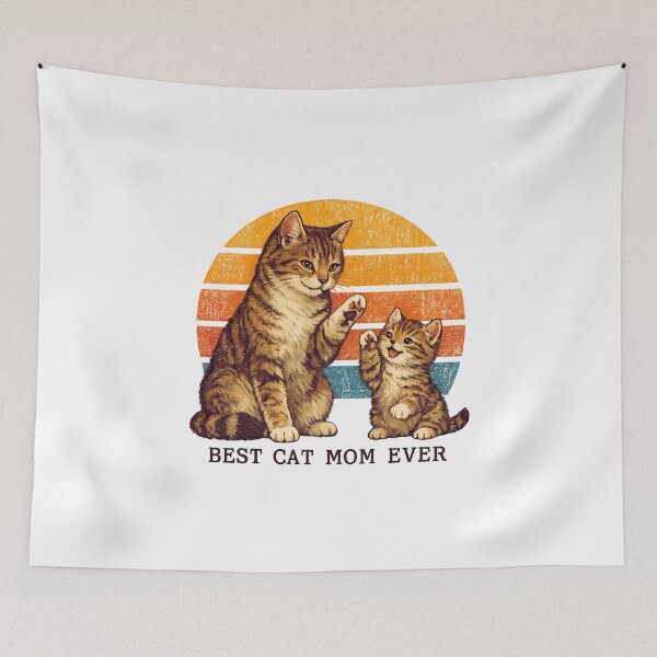 Item preview, Best Cat Mom Ever designed and sold by LuveraxArt.