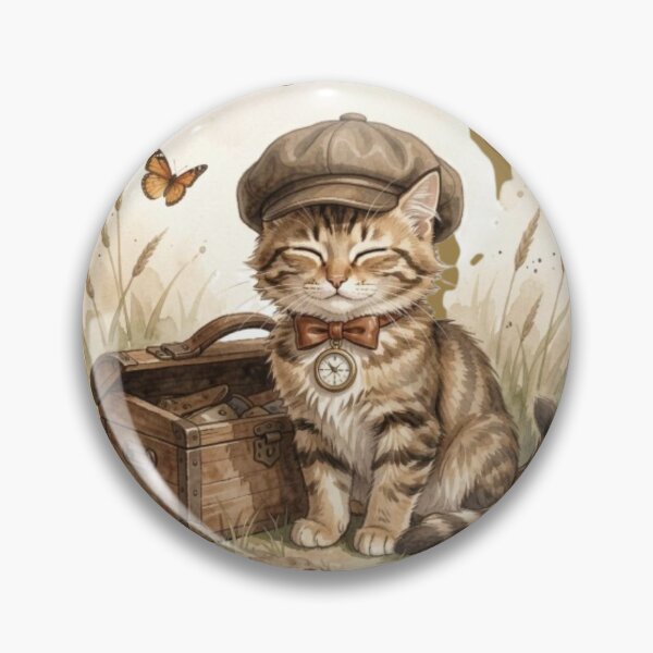 Item preview, Vintage Steampunk Cat Explorer designed and sold by tim tal.