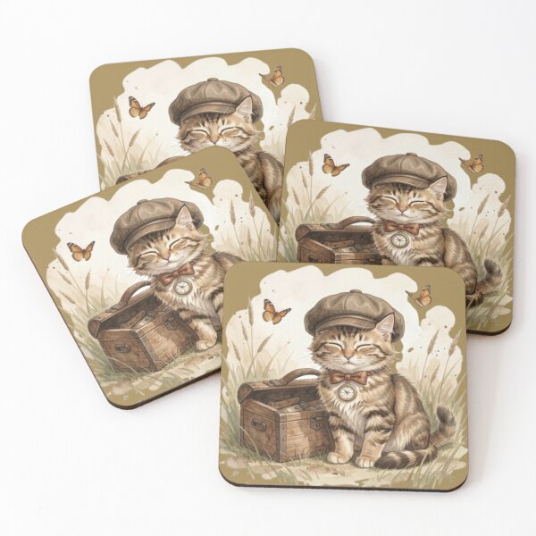 Item preview, Vintage Steampunk Cat Explorer designed and sold by tim tal.