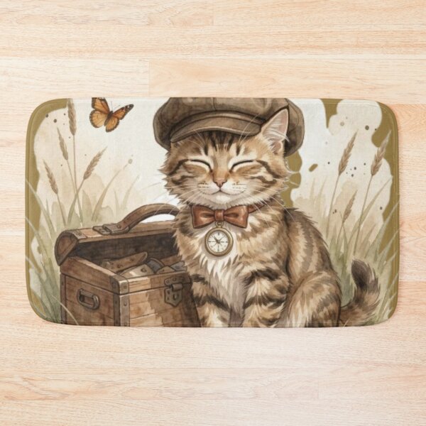Item preview, Vintage Steampunk Cat Explorer designed and sold by tim tal.