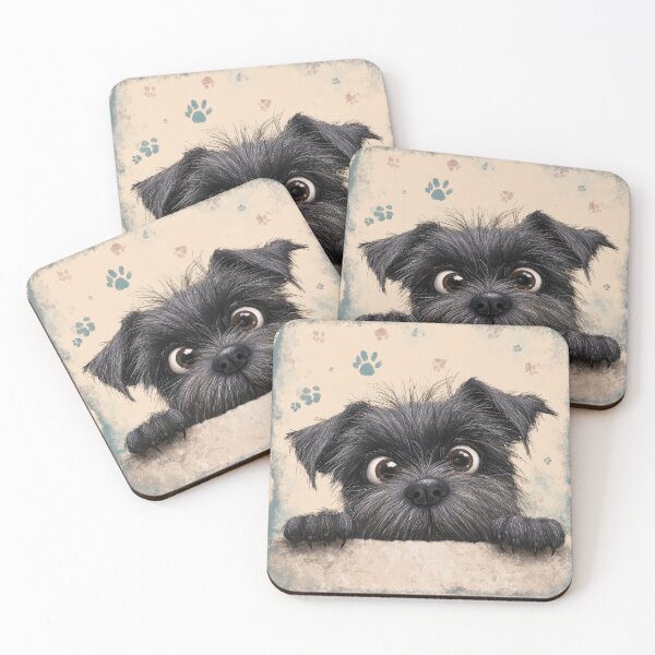 Item preview, Affenpinscher Peeking over Wall 02 designed and sold by Elisabeth Lucas.