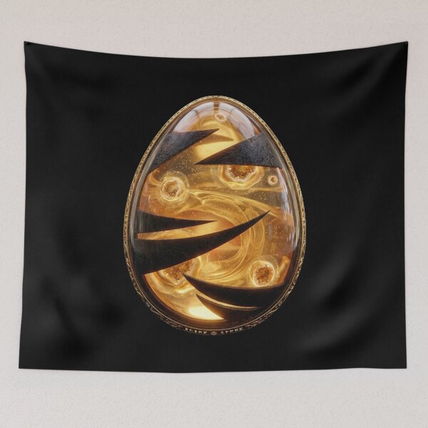 Item preview, Golden Geode Crystal Fantasy Egg designed and sold by kirbdoreshop.