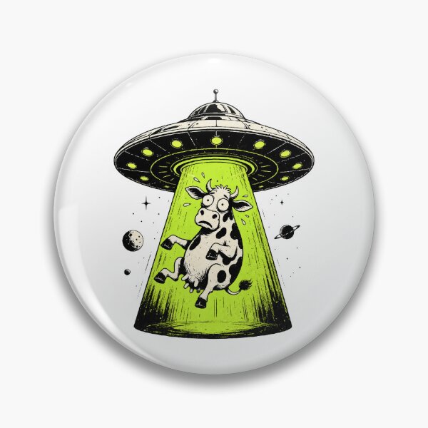Item preview, Alien Cow Abduction Weirdcore Surreal designed and sold by HandicraftArt.