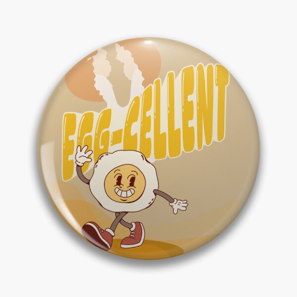 Item preview, Egg-Cellent Retro Pun Cartoon Design  designed and sold by azLittleLuxur.
