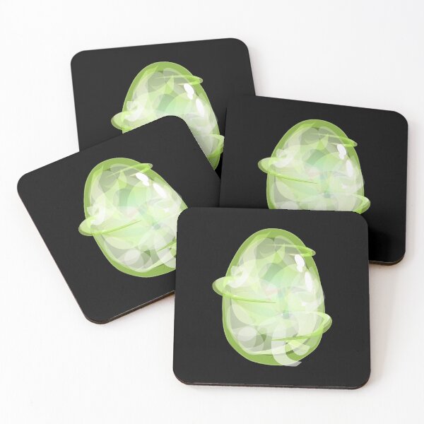 Item preview, Lime Green Abstract Energy Egg designed and sold by kirbdoreshop.