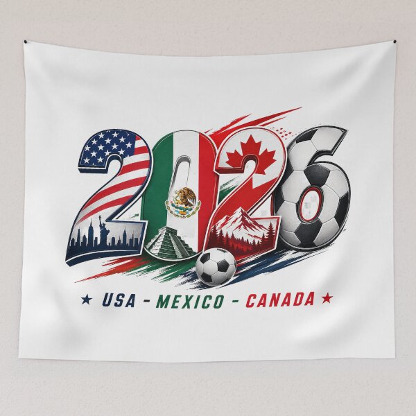 Item preview, Three Nations United - 2026 Soccer Supporter Art designed and sold by Emaga Digital Studio.