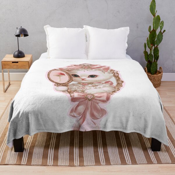 Item preview, Coquette Victorian Kitten Rococo Mirror Sticker designed and sold by mimesshop.