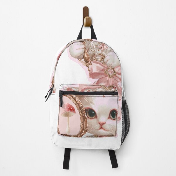 Item preview, Coquette Victorian Kitten Rococo Mirror Sticker designed and sold by mimesshop.