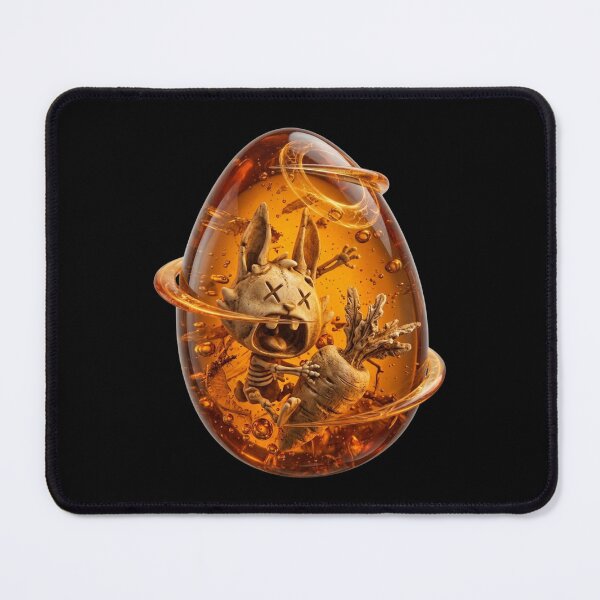 Item preview, Prehistoric Amber Rabbit Fossil Egg designed and sold by kirbdoreshop.