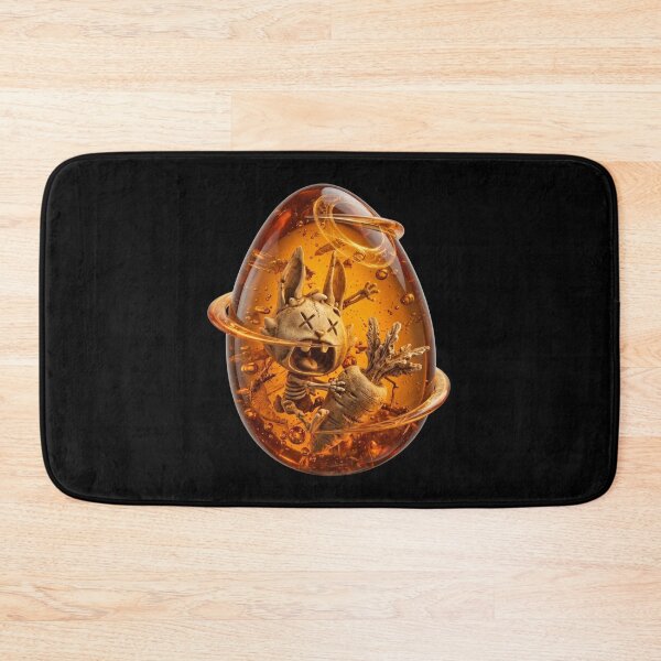 Item preview, Prehistoric Amber Rabbit Fossil Egg designed and sold by kirbdoreshop.