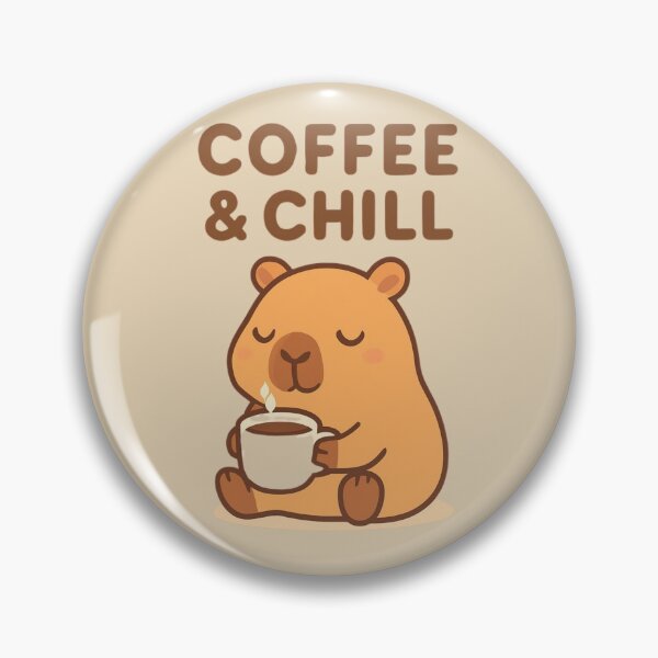 Item preview, Coffee and Chill Capybara designed and sold by Noxivora.