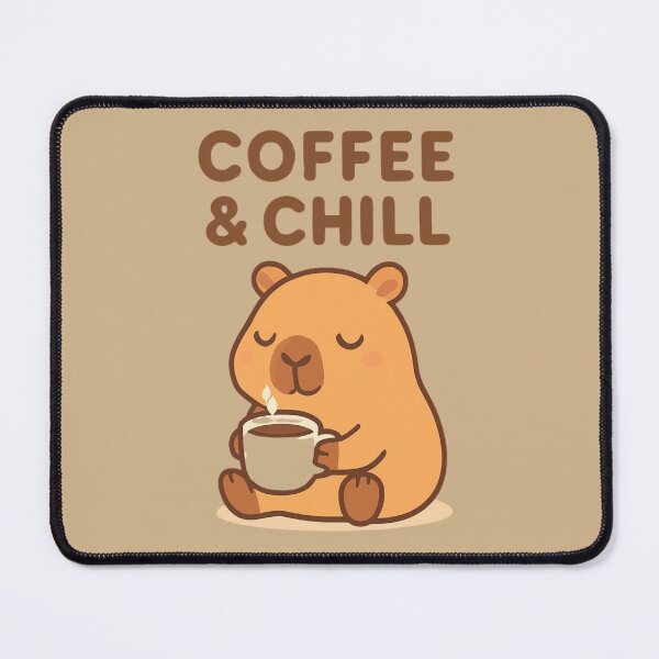 Item preview, Coffee and Chill Capybara designed and sold by Noxivora.