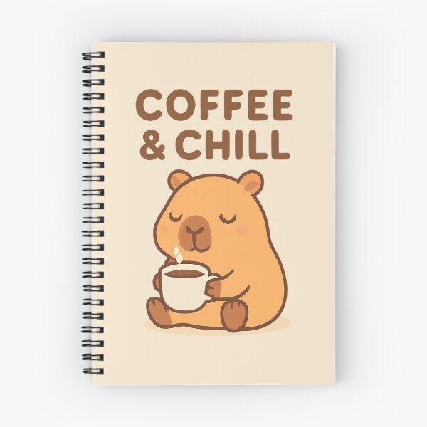 Item preview, Coffee and Chill Capybara designed and sold by Noxivora.