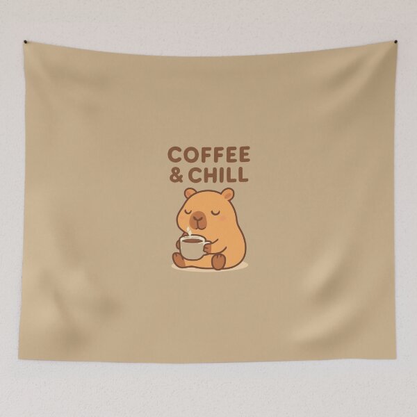 Item preview, Coffee and Chill Capybara designed and sold by Noxivora.