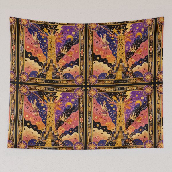 Item preview, Tarot card 'The Tower'. designed and sold by Natalia-Vlad.