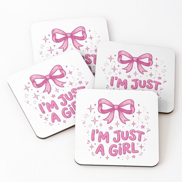 Item preview, I'm Just A Girl Pink Bow Design designed and sold by JakysCreations.