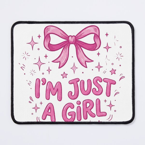 Item preview, I'm Just A Girl Pink Bow Design designed and sold by JakysCreations.