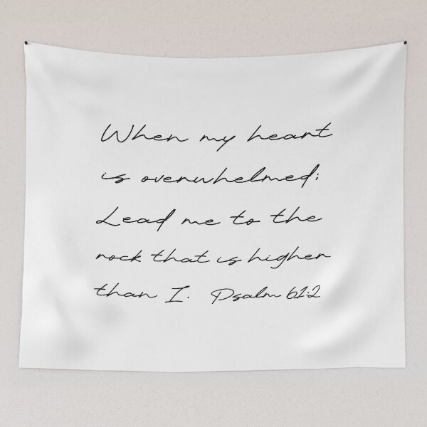 Item preview, Psalm 61:2 Scripture, Bible Verse, Scripture Wall Art designed and sold by corbrand.