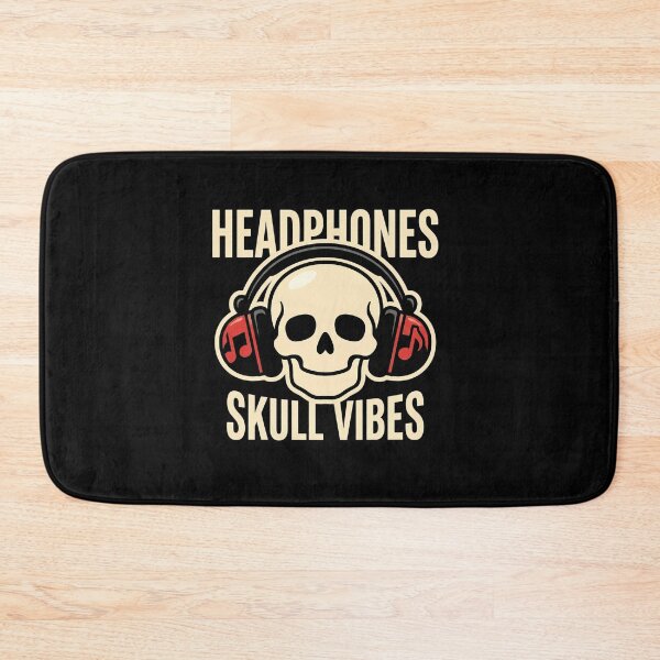 Item preview, Skull Headphones Vibes Sticker Design designed and sold by AbanoubStore.