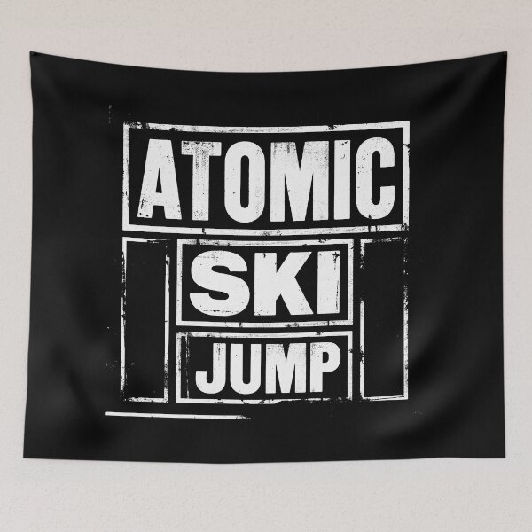 Item preview, Atomic Ski Jump Retro Typography Sports Art designed and sold by sky11PP.