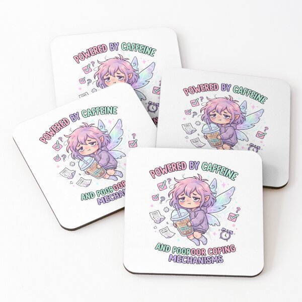 Item preview, Powered by cafeeine designed and sold by Chartreuse Unicorn.