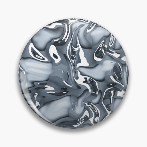Item preview, Liquid Chrome Silver Metallic Waves Texture Pattern Art designed and sold by Rawafi Art Studio.